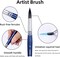 Professional Paint Brush Set, 8Pcs Round Pointed Paintbrush Set, Wooden Handle Hair Artist Brushes for Watercolor Painting(Blue Handle)